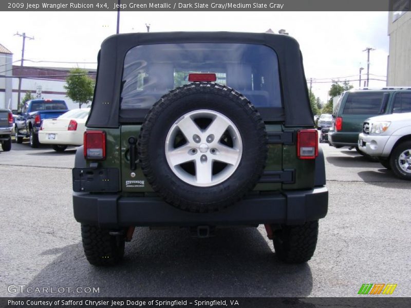 Jeep Green Metallic / Dark Slate Gray/Medium Slate Gray 2009 Jeep Wrangler Rubicon 4x4