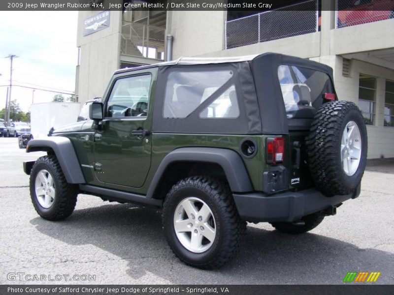 Jeep Green Metallic / Dark Slate Gray/Medium Slate Gray 2009 Jeep Wrangler Rubicon 4x4