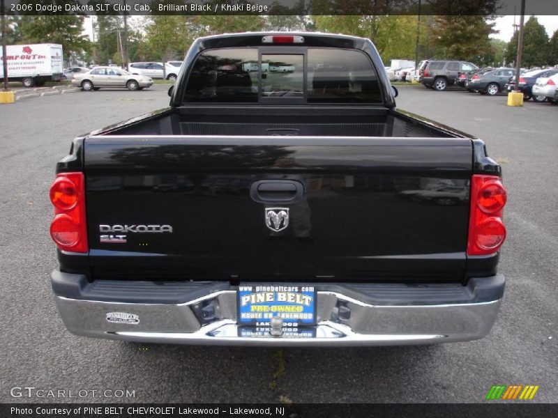 Brilliant Black / Khaki Beige 2006 Dodge Dakota SLT Club Cab
