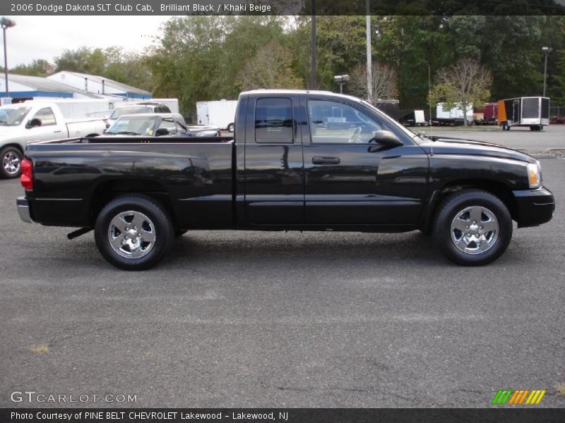 Brilliant Black / Khaki Beige 2006 Dodge Dakota SLT Club Cab