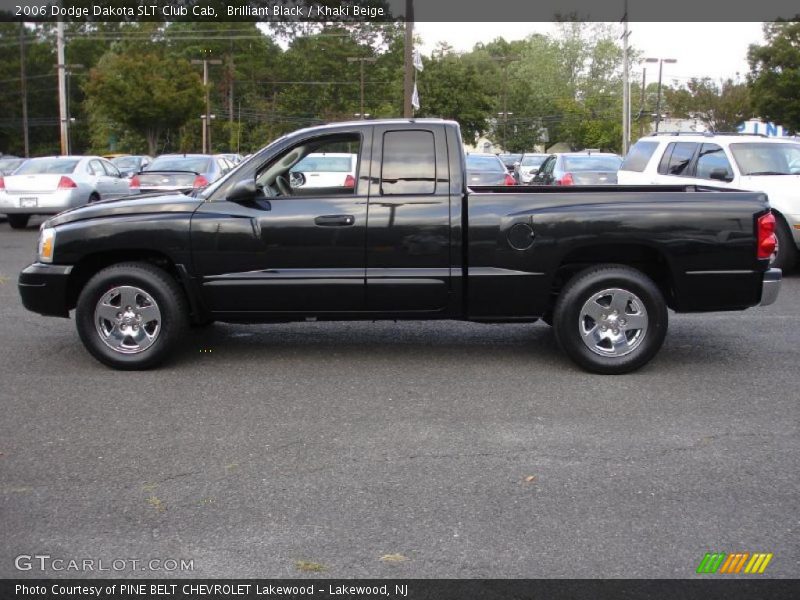Brilliant Black / Khaki Beige 2006 Dodge Dakota SLT Club Cab