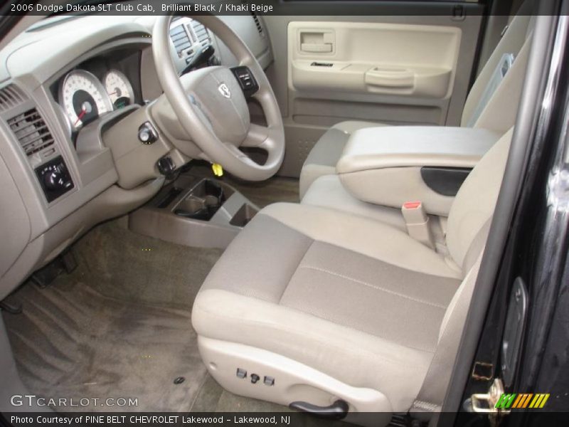 Brilliant Black / Khaki Beige 2006 Dodge Dakota SLT Club Cab