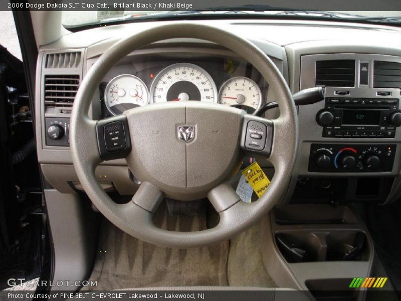 Brilliant Black / Khaki Beige 2006 Dodge Dakota SLT Club Cab