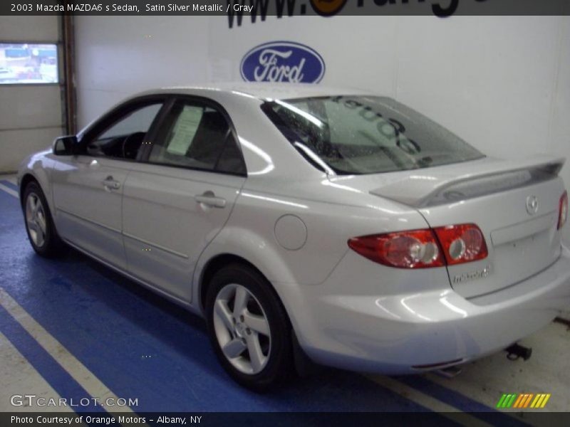 Satin Silver Metallic / Gray 2003 Mazda MAZDA6 s Sedan