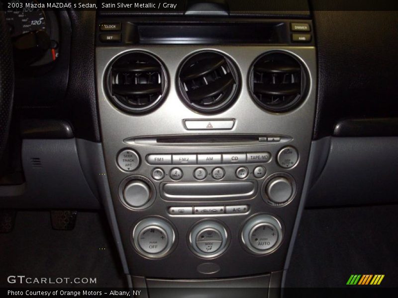 Satin Silver Metallic / Gray 2003 Mazda MAZDA6 s Sedan