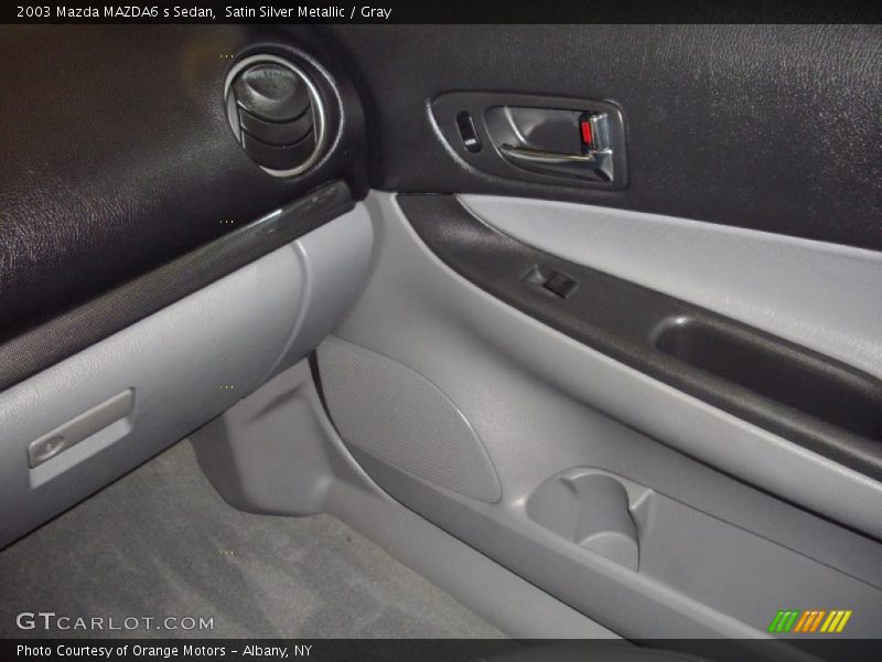 Satin Silver Metallic / Gray 2003 Mazda MAZDA6 s Sedan