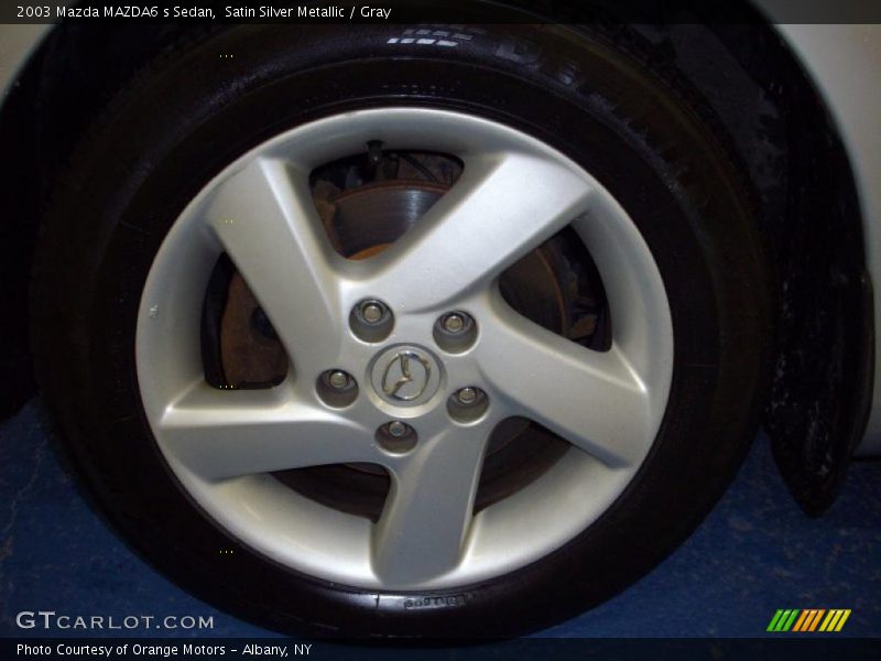 Satin Silver Metallic / Gray 2003 Mazda MAZDA6 s Sedan