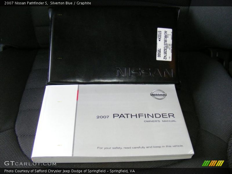 Silverton Blue / Graphite 2007 Nissan Pathfinder S