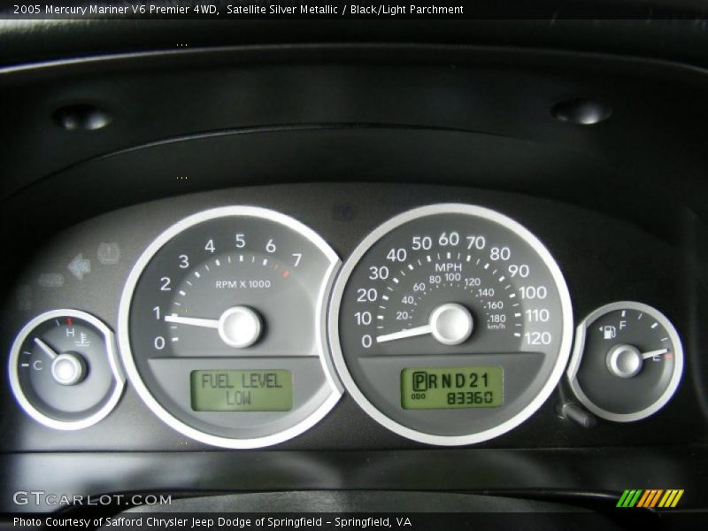 Satellite Silver Metallic / Black/Light Parchment 2005 Mercury Mariner V6 Premier 4WD