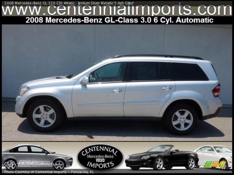 Iridium Silver Metallic / Ash Grey 2008 Mercedes-Benz GL 320 CDI 4Matic