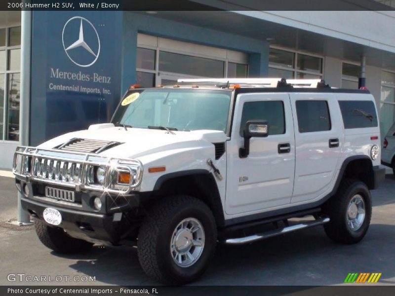 White / Ebony 2006 Hummer H2 SUV