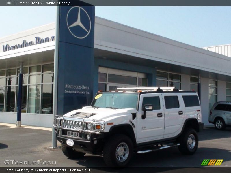White / Ebony 2006 Hummer H2 SUV