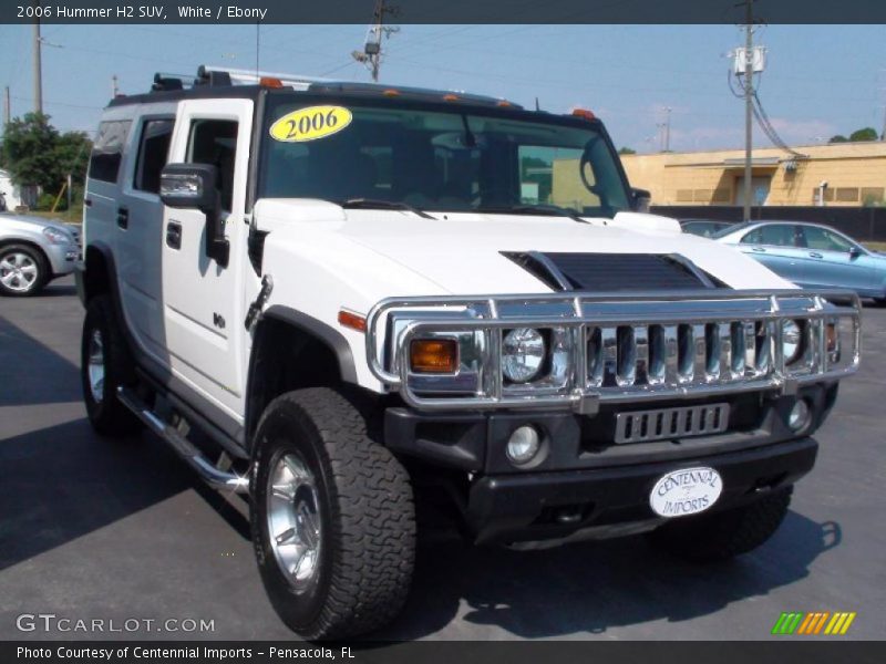 White / Ebony 2006 Hummer H2 SUV