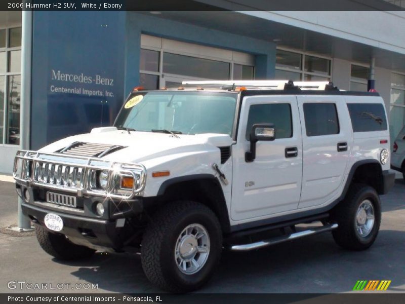 White / Ebony 2006 Hummer H2 SUV