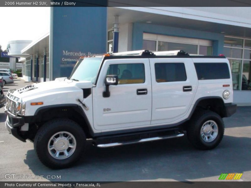 White / Ebony 2006 Hummer H2 SUV