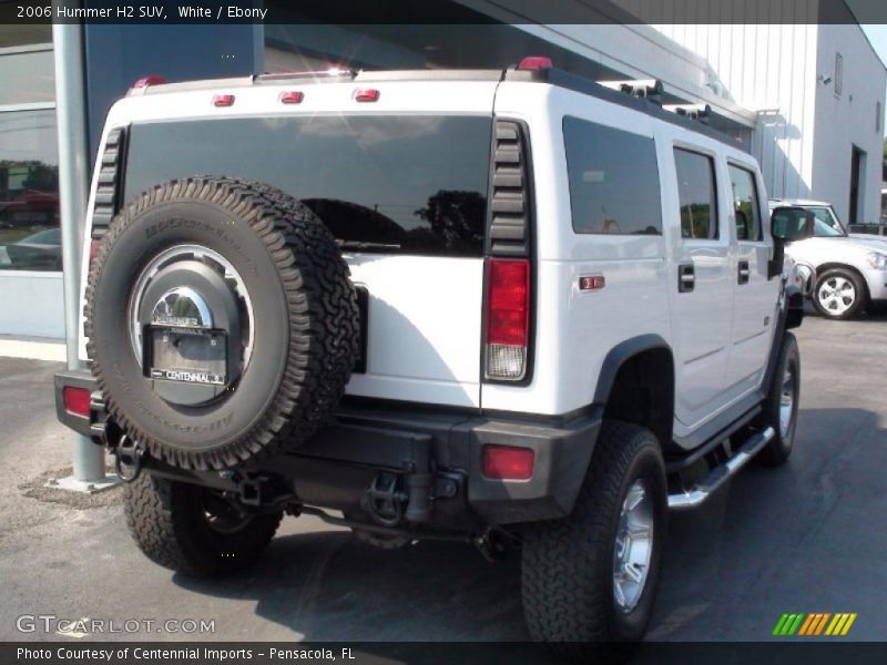 White / Ebony 2006 Hummer H2 SUV