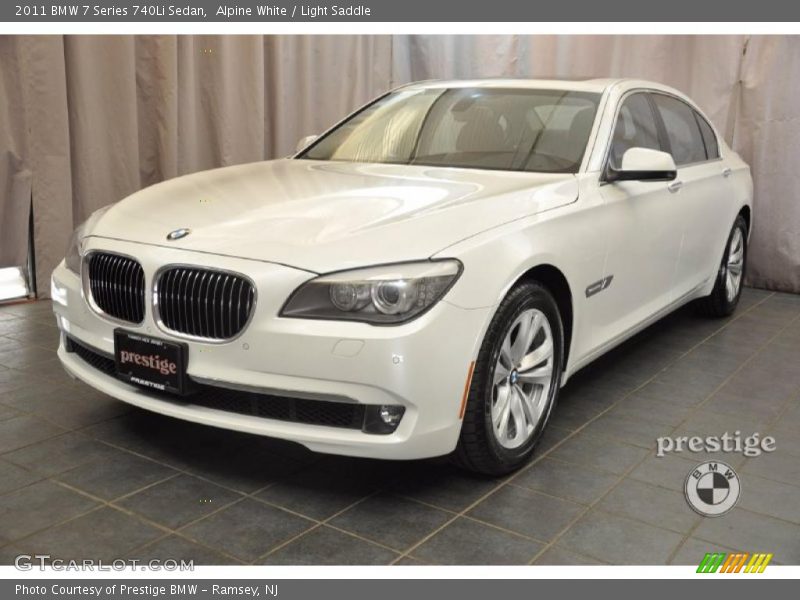 Alpine White / Light Saddle 2011 BMW 7 Series 740Li Sedan