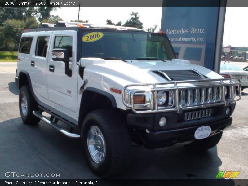White / Ebony 2006 Hummer H2 SUV