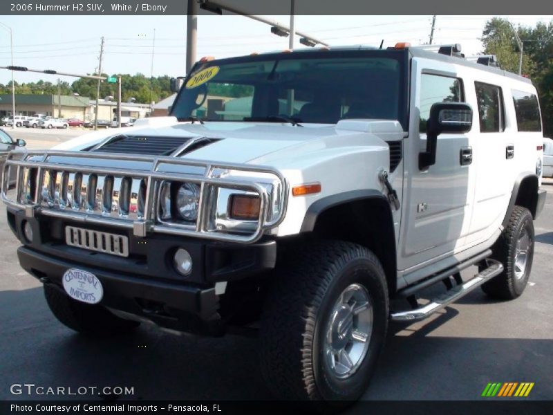 White / Ebony 2006 Hummer H2 SUV