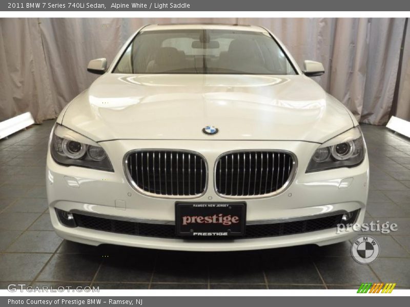 Alpine White / Light Saddle 2011 BMW 7 Series 740Li Sedan