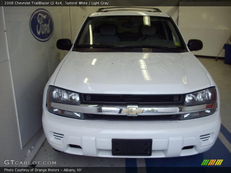 Summit White / Light Gray 2008 Chevrolet TrailBlazer LS 4x4