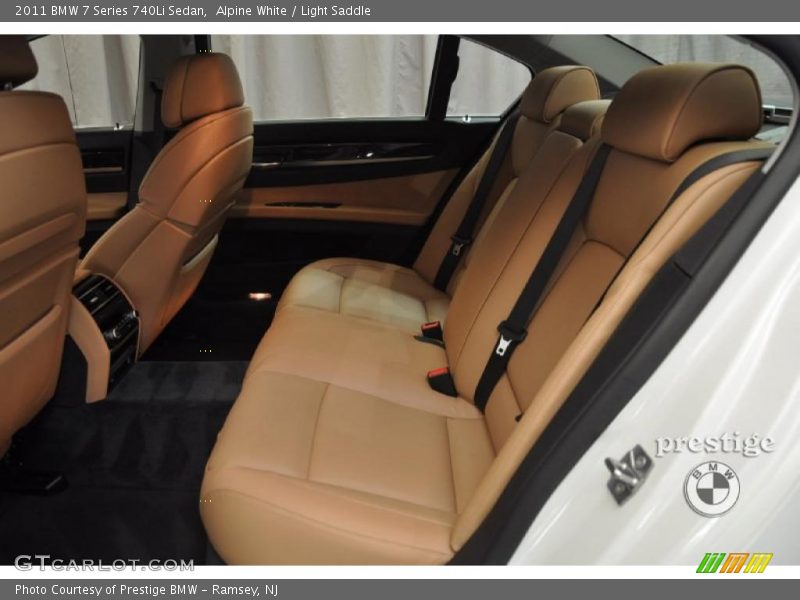Alpine White / Light Saddle 2011 BMW 7 Series 740Li Sedan