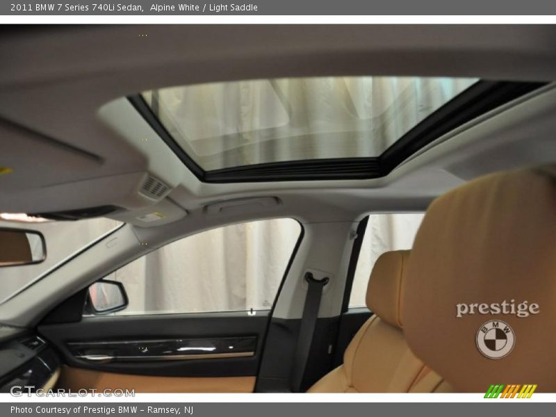 Alpine White / Light Saddle 2011 BMW 7 Series 740Li Sedan