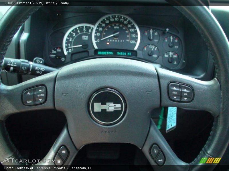 White / Ebony 2006 Hummer H2 SUV