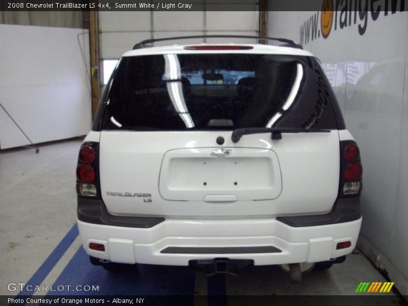 Summit White / Light Gray 2008 Chevrolet TrailBlazer LS 4x4