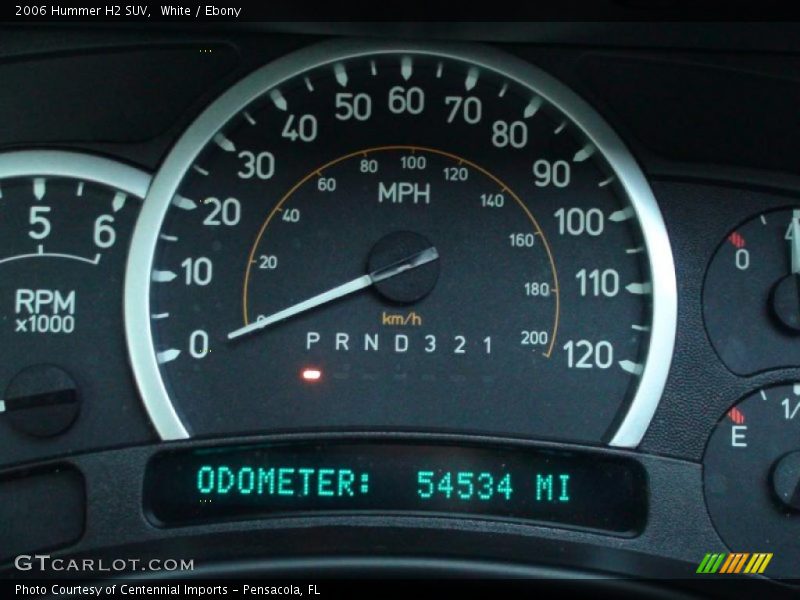 White / Ebony 2006 Hummer H2 SUV