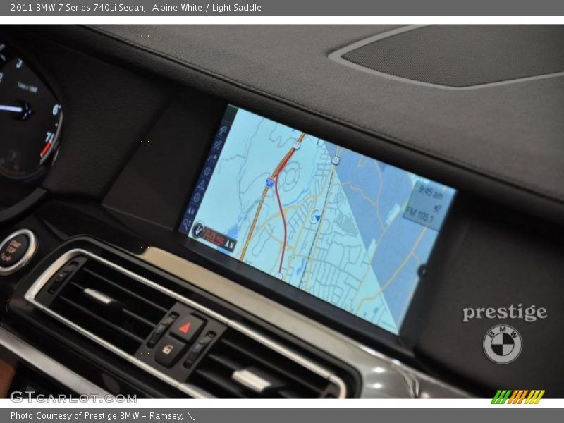 Alpine White / Light Saddle 2011 BMW 7 Series 740Li Sedan