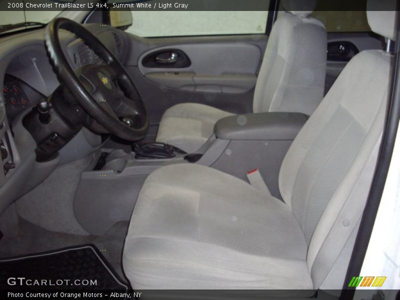 Summit White / Light Gray 2008 Chevrolet TrailBlazer LS 4x4