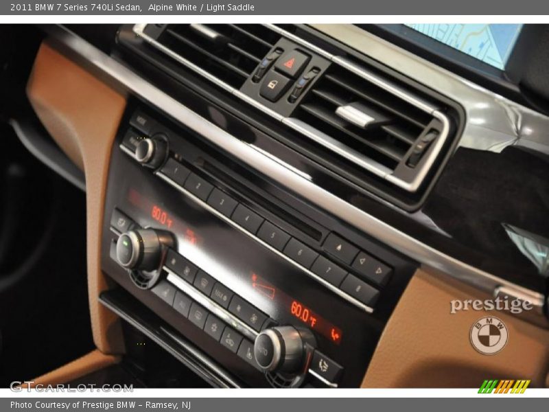 Alpine White / Light Saddle 2011 BMW 7 Series 740Li Sedan