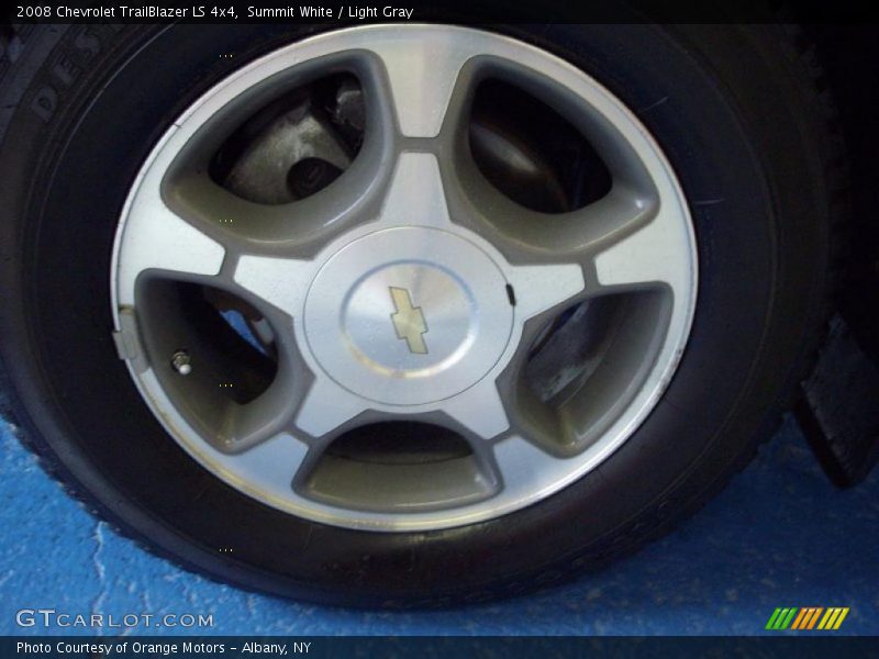 Summit White / Light Gray 2008 Chevrolet TrailBlazer LS 4x4