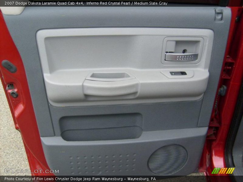 Inferno Red Crystal Pearl / Medium Slate Gray 2007 Dodge Dakota Laramie Quad Cab 4x4