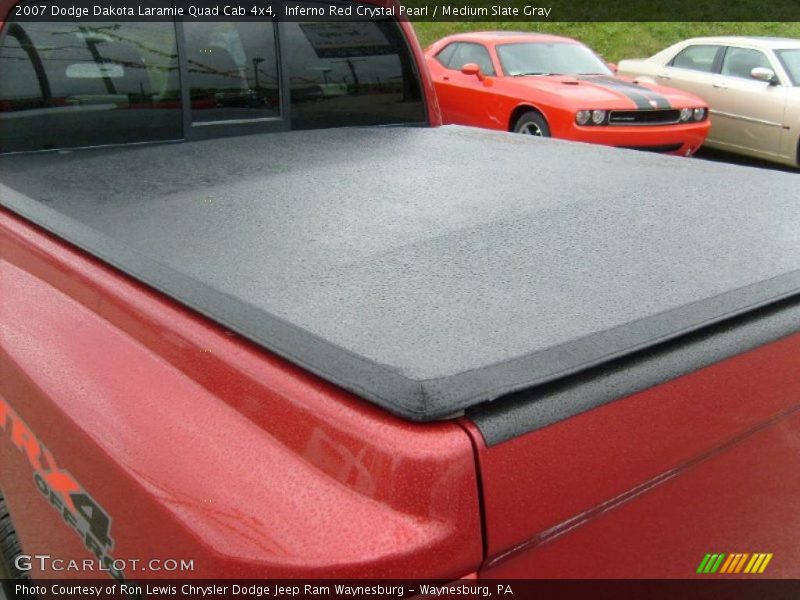 Inferno Red Crystal Pearl / Medium Slate Gray 2007 Dodge Dakota Laramie Quad Cab 4x4