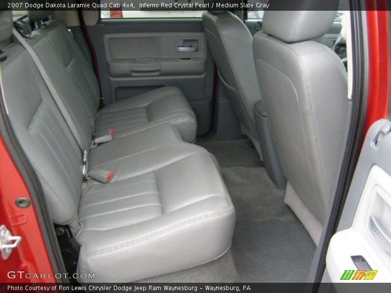 Inferno Red Crystal Pearl / Medium Slate Gray 2007 Dodge Dakota Laramie Quad Cab 4x4