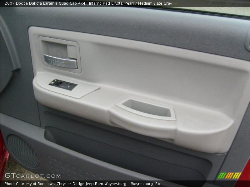 Inferno Red Crystal Pearl / Medium Slate Gray 2007 Dodge Dakota Laramie Quad Cab 4x4
