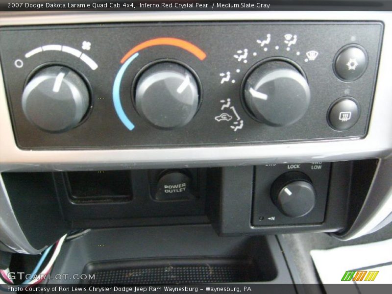 Inferno Red Crystal Pearl / Medium Slate Gray 2007 Dodge Dakota Laramie Quad Cab 4x4