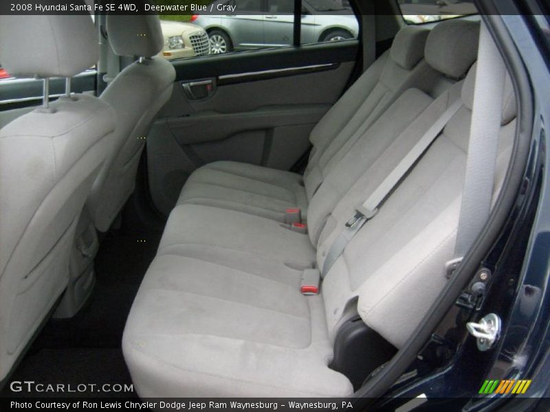 Deepwater Blue / Gray 2008 Hyundai Santa Fe SE 4WD