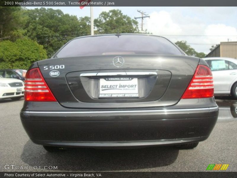 Tectite Grey Metallic / Java 2003 Mercedes-Benz S 500 Sedan