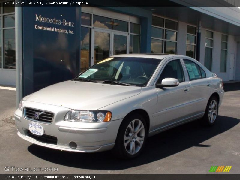 Silver Metallic / Graphite 2009 Volvo S60 2.5T