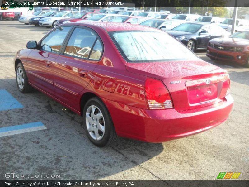 Crimson Dark Red / Dark Gray 2004 Hyundai Elantra GLS Sedan