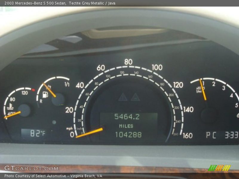 Tectite Grey Metallic / Java 2003 Mercedes-Benz S 500 Sedan