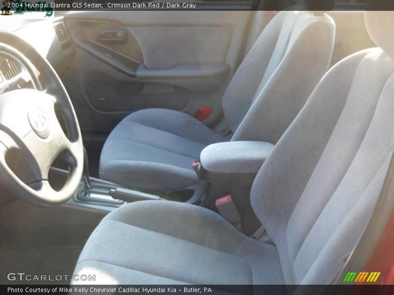 Crimson Dark Red / Dark Gray 2004 Hyundai Elantra GLS Sedan