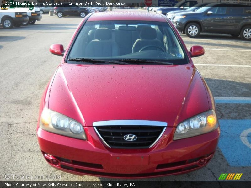 Crimson Dark Red / Dark Gray 2004 Hyundai Elantra GLS Sedan