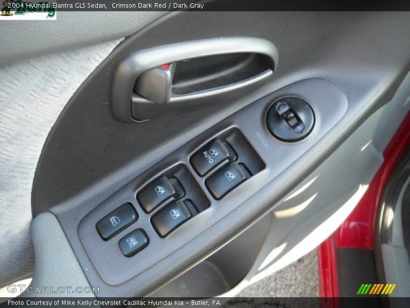 Crimson Dark Red / Dark Gray 2004 Hyundai Elantra GLS Sedan