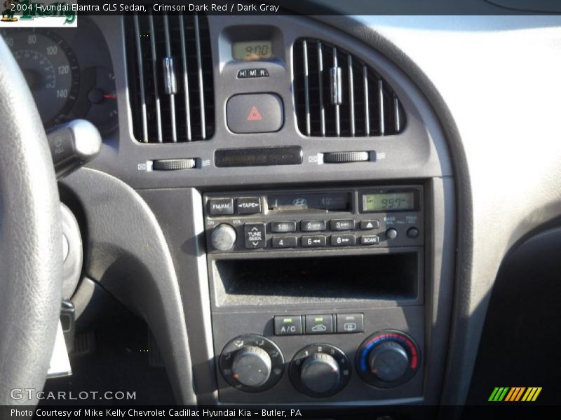 Crimson Dark Red / Dark Gray 2004 Hyundai Elantra GLS Sedan