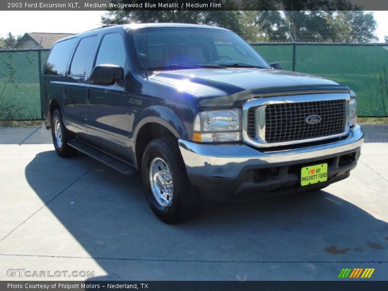 Medium Wedgewood Blue Metallic / Medium Flint 2003 Ford Excursion XLT