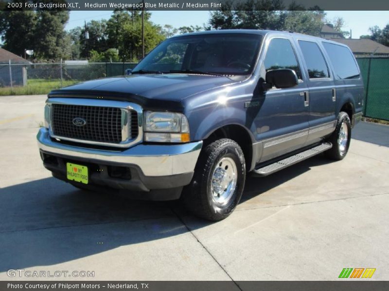 Medium Wedgewood Blue Metallic / Medium Flint 2003 Ford Excursion XLT